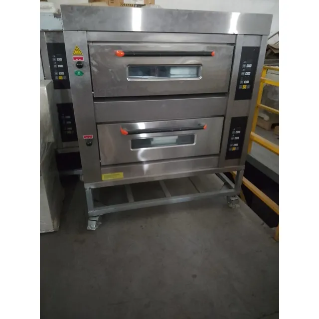Horno Industrial Eléctrico De Dos Gavetas 4 Bandejas