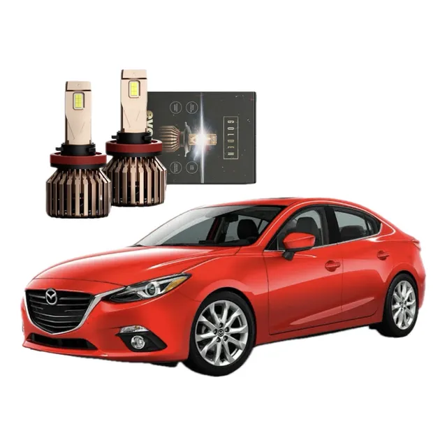 Focos Led Mazda 3 2014-2018 Lupas H11 Bajas 22,000lm Csp