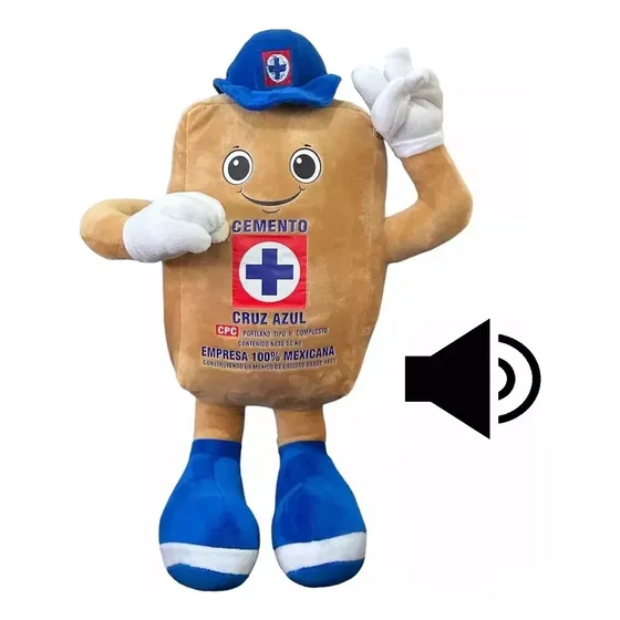 Costalito Peluche Morterito - Cruz Azul Excelente Calidad,regalo De Cumpleaños ,regalo Del Día Del Niño