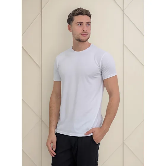 Remera Viste Vilo Hombre Lisa Algodón Peinado