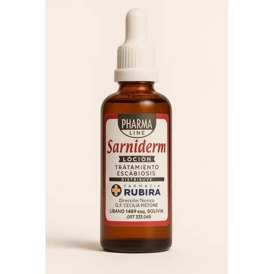 Loción Ivermectina Sarniderm Sarna Escabiosis 60 Ml 