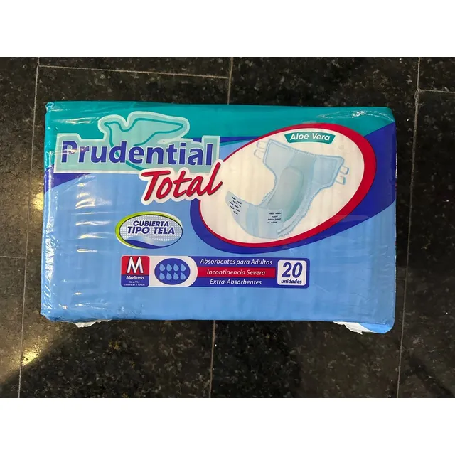 Pañales Adulto Incontinencia Prudence Total Talla M
