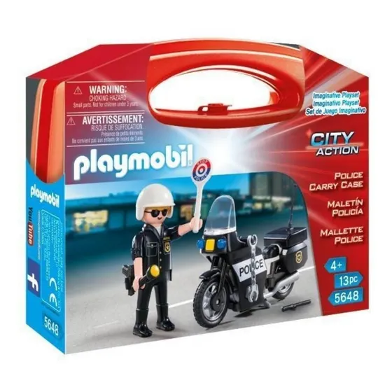 Playmobil City Action 5648 - Maletin Moto Policia - Intek 