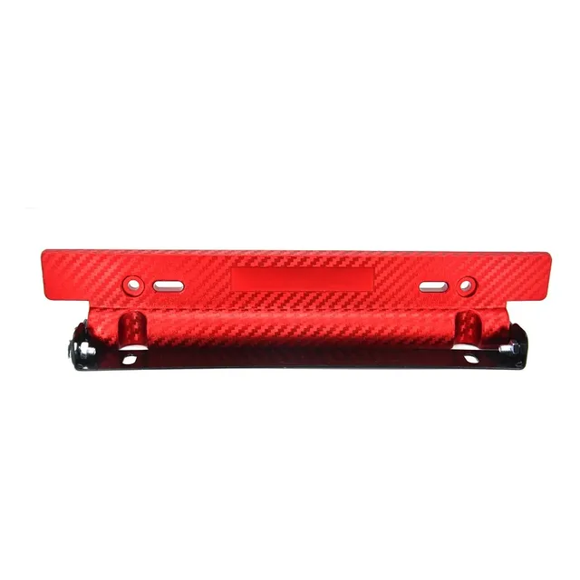 Porta Placa Ajustable Universal Fibra De Carbono Momo Jdm