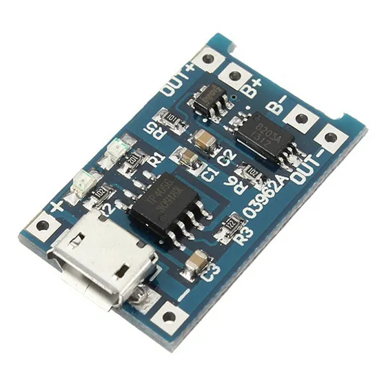 10x Módulo Carregador Baterias 3,7v 1a Tp4056 Com Proteção