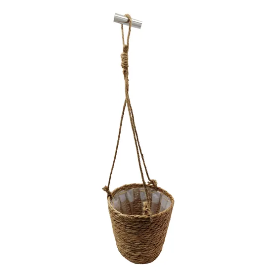 Macetero Colgante De Mimbre 71 Cm De Alto 36082-17