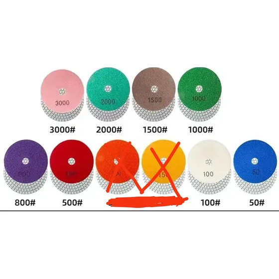 Discos Flexibles Para Pulir Granito 4 Pulgadas 50 100 500 15