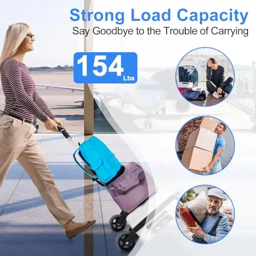 Carrito De Mano Plegable, Capacidad De Carga De 330 Lbs Carr