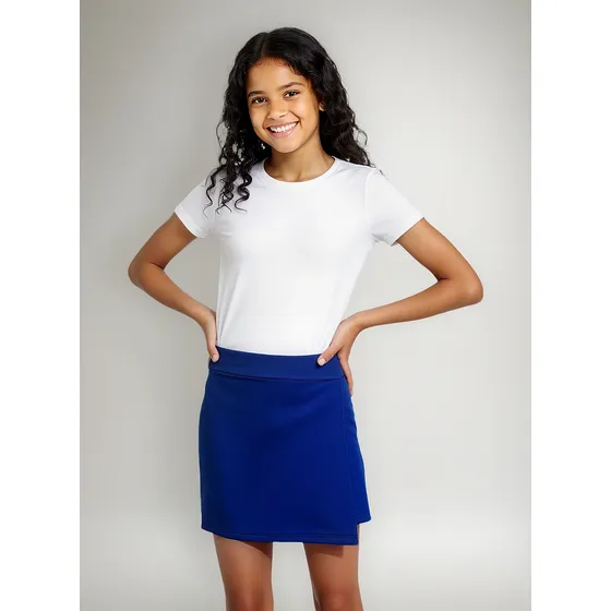 Kit 3 Short Saia Juvenil Helanca