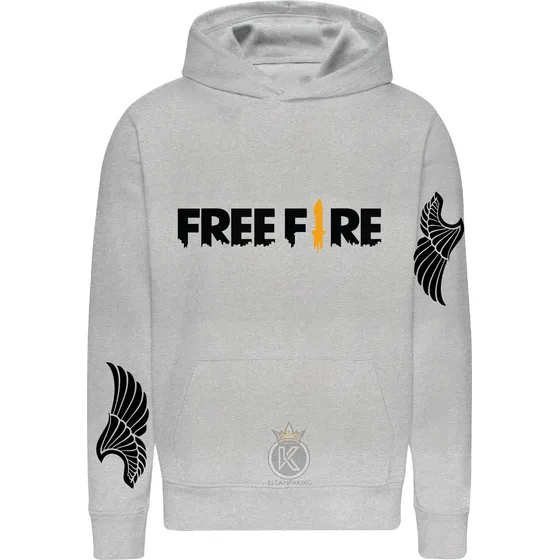 Polerón Free Fire - Juego De Sobrevivencia - Asas Alas Mochila Angelical - Estampaking