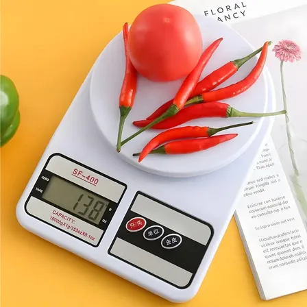 Balança de cozinha digital Balanças de Cozinha SF-400 pesa até 10kg branco