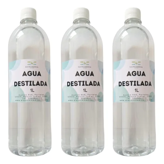 Agua Destilada 3 Lts Para Cpap Y Concentrador De Oxígeno