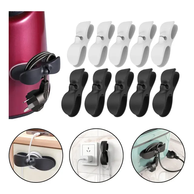 Kit 10 Organizador De Fios Eletrodomestico Adesivo Dualhome