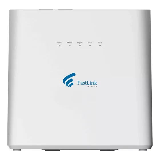 Roteador Wifi Profissional para Chip Modem 4g Original FLT 718b Branco Fastlink Telecom