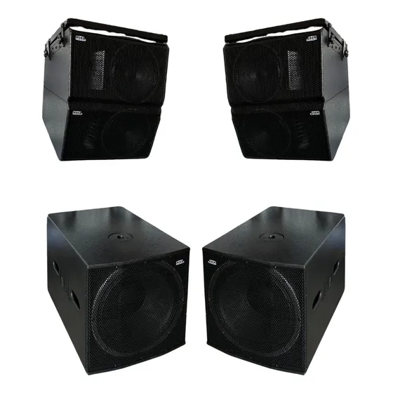 Caixa Ativa Line Array Nhl 12 Ti Sub 18 La3600 Estereo