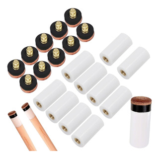 Accesorios De Cabeza Roscada Para Tacos De Billar 12mm 10pcs Accesorios De Cabeza Roscada Para Tacos De Billar 12mm 10pcs