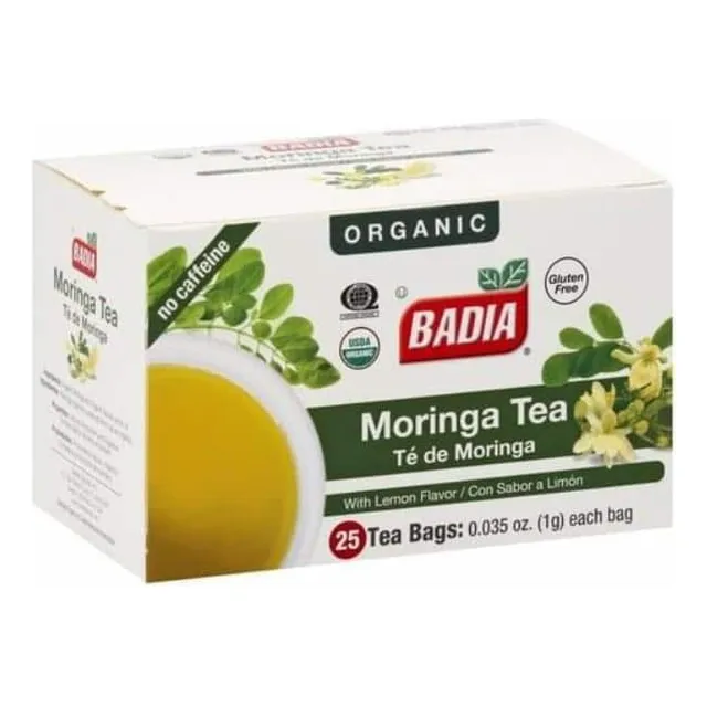 Te Hierbas Naturales Badia 25 Bolsitas De Moringa Con Limon