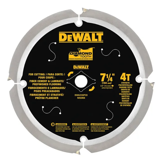 Disco Sierra Corte Fibrocemento 7-1/4' Dewalt Dwa3193pcd