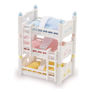 Literas Triples Para Bebés Calico Critters - Juego De Mueble Literas Triples Para Bebés Calico Critters - Juego De Mueble
