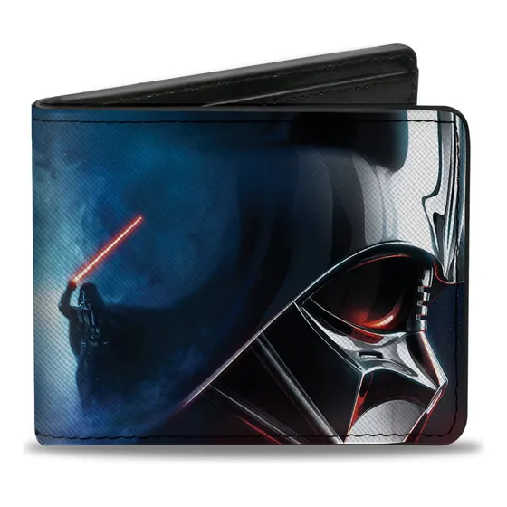 Cartera Obi-wan Y Darth Vader Disney Star Wars Color Azul