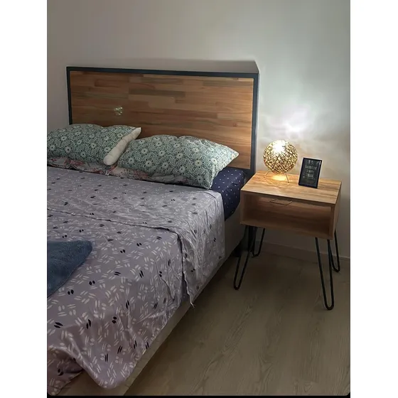 Respaldar Durarte Hierro Y Madera 160x120 Cm