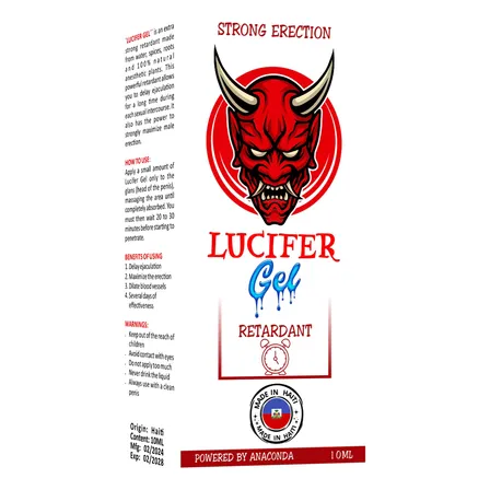 Potenciador Retardante Sexual Extra Potente Gel Lucifer