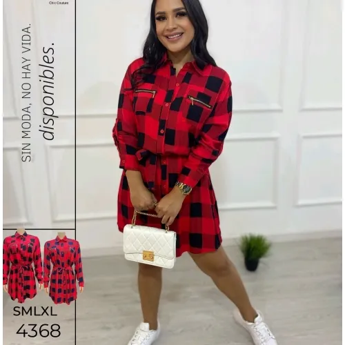 Vestido De Cuadros