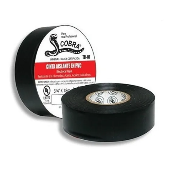 Teipe Cobra Negro 5cm-10mt 100% Original 