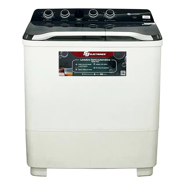 Lavadora Doble Tina 15 Kg Black Sj Electronics