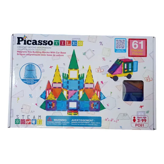 Castillo Magnético Picasso 61 Piezas Juguete Niños