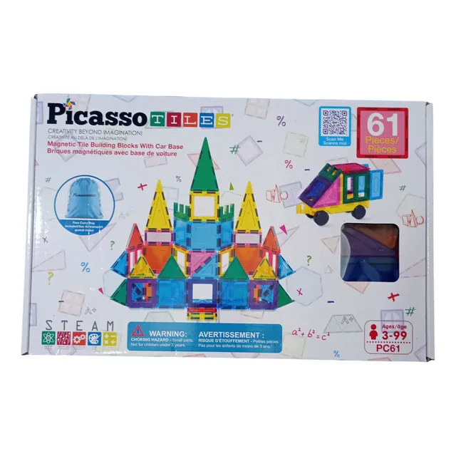 Castillo Magnético Picasso 61 Piezas Juguete Niños
