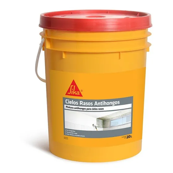 Pintura Cielos Rasos Antihongos Sika Blanco 20 Litros