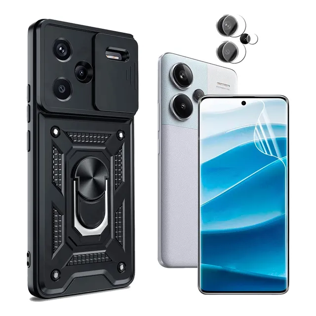 Funda Estuche Antichoque Reforzado Con Anillo Carcasa Case Protector Pantalla Camara