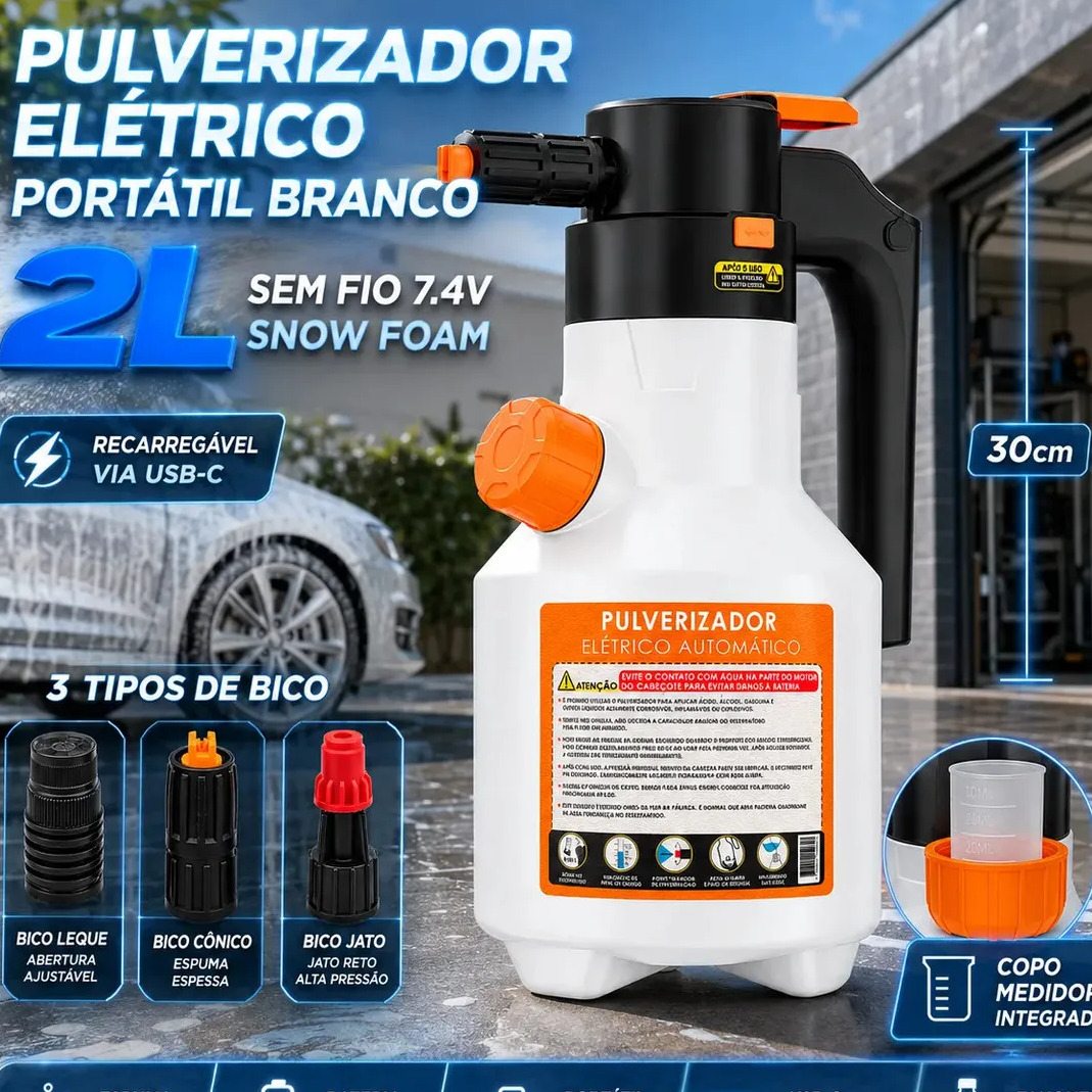 Pulverizador eletrico 2L de espuma