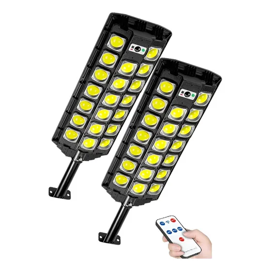 Foco Led Exterior 2 Unidades 1200w Con Sensor Movimiento Focos Solar Luminarias Solares Foco Led Solar Exterior Con Sensor Reflector Solar Qatarshop Reflectores Para Exterior