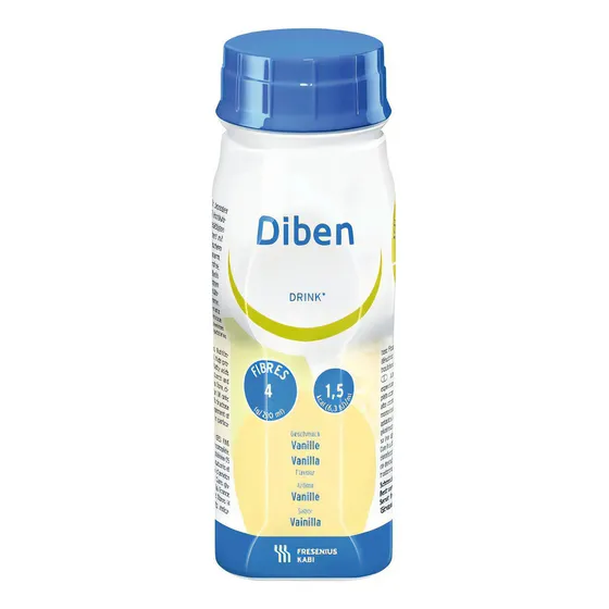Suplemento Líquido En Botella Fresenius Kabi Diben Drink Sabor Vainilla De 200ml