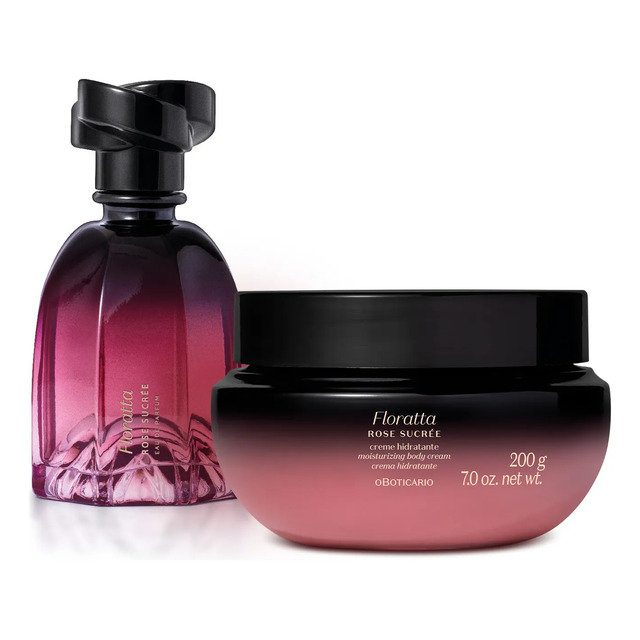 Combo Floratta Rose Sucrée: Eau De Parfum 75ml + Creme Hidratante Desodorante Corporal 200... Combo Floratta Rose Sucrée: Eau De Parfum 75ml + Creme Hidratante Desodorante Corporal 200...