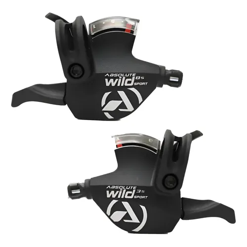 Alavanca Câmbio Absolute Wild Sport 3x8v Index Comp. Shimano Preto