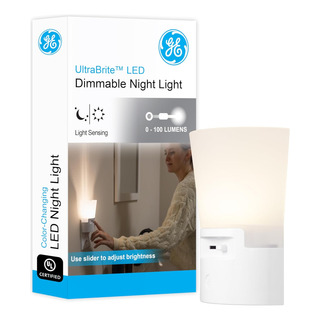 Luces Nocturnas Led Ge Ultrabrite Dimmable Sconce, Enchufab Luces Nocturnas Led Ge Ultrabrite Dimmable Sconce, Enchufab
