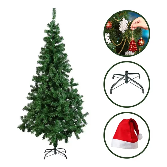 Árvore De Natal 1,80m Grande C/ 320 Galhos Pinheiro De Natal