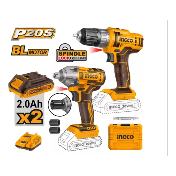 Llave De Impacto + Atornillador 20v Ingco Cosli230702 Lnf