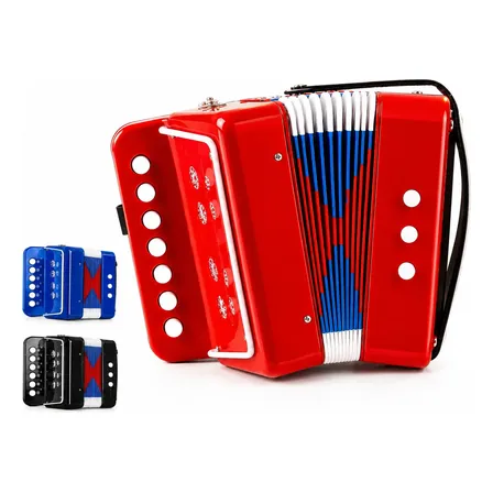 Sanfona Brinquedo Infantil Acordeon Semi Profissional Musica Aleatória