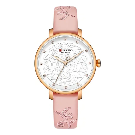 Reloj analógico Curren C9046l para mujer - rosa