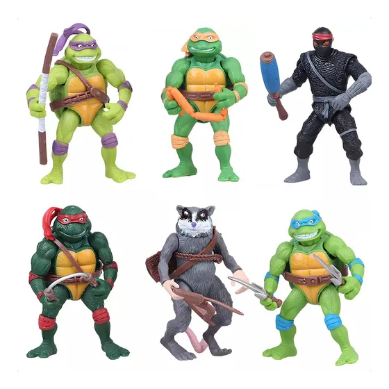 6 Piezas Tortugas Ninja Mutant Juguete Regalo