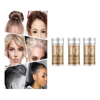 3x Pomada Cera Modeladora Cabelo Sem Frizz Bastão Wax Stick 3x Pomada Cera Modeladora Cabelo Sem Frizz Bastão Wax Stick