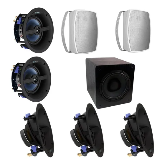 Kit Home Theater 5.1 +zona 2 Wave Wsr120 Win120 Wsw10 Wod125