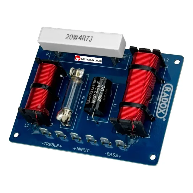 Crossover Pasivo 2 Vias 300w 1 Bajo Y 1 Agudo Profesional
