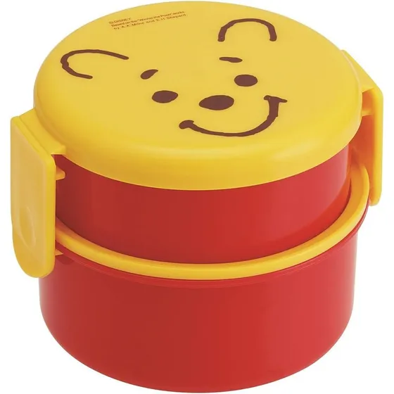 Caja Redonda De Dos Etapas (con Un Tenedor) [cara De Lgq3n