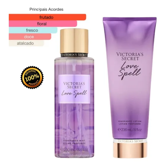 Kit Body Splash + Hidratante Victoria Secrets 236ml