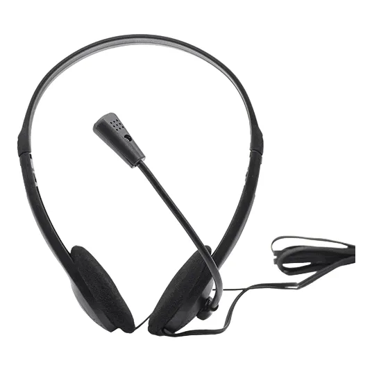 Diadema Audífonos Micrófono Basic Auricular Trabajo Casa Pc